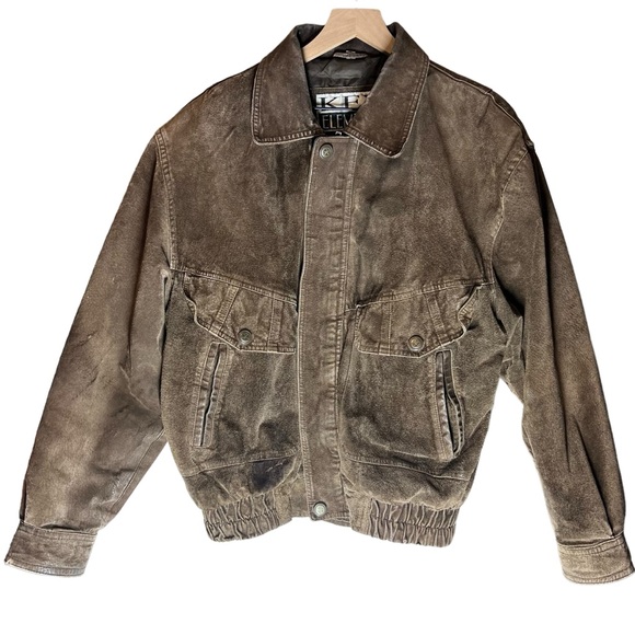 Key Elements | Jackets & Coats | Vintage Key Elements Leather Bomber ...